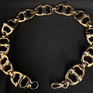 Gold chunky chain belt